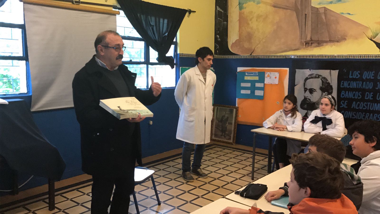Alcalde Alberto Giannastasio visitó a escuela rural No. 16 de Cuchilla de Rocha